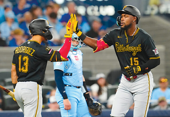 Esmerlyn Valdez hits first homer in Pittsburgh Pirates’ win over Toronto Blue Jays